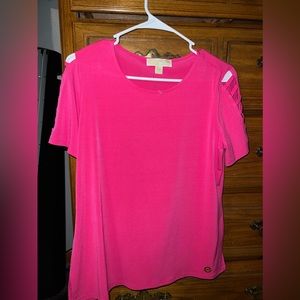 Womens Michael Kors dress shirt with cut out sleeves. Only worn 3 times.